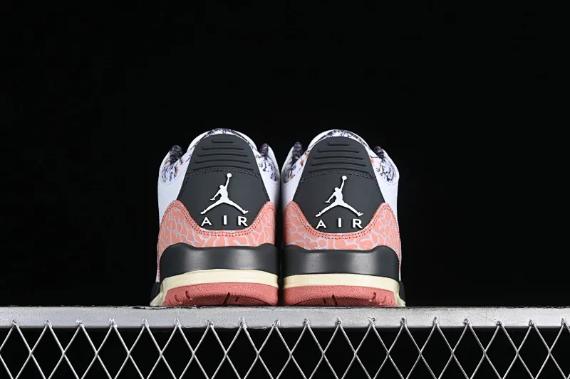 All categories Air Jordan Jordan series basketball shoes Air Jordan 3 cost-effective version Air Jordan 3 GS "Red Stardust" AJ3 Joe 3 new white pink flower 441140-100